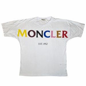 Moncler Oversized Logo Print Spellout Shirt Small